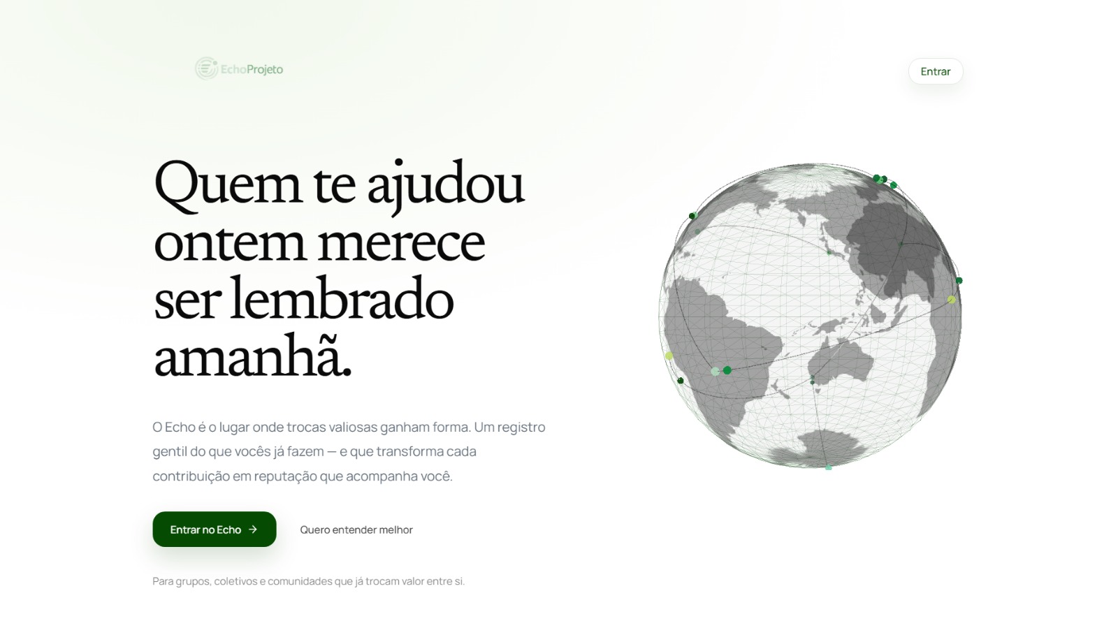 Prévia do projeto Echo Projeto