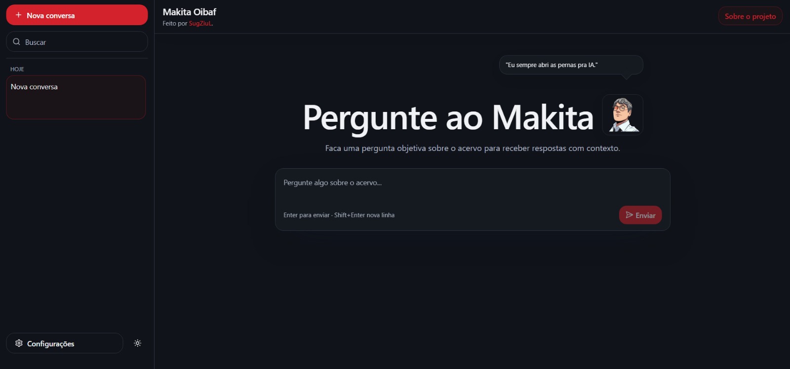 Prévia do repositório PergunteAoMakita